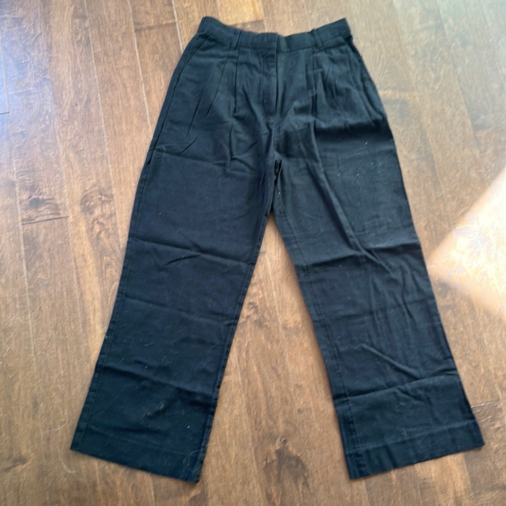 NWT abercrombie linen blend tailored wide leg pants